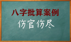 伤官伤尽佩印带禄的四柱